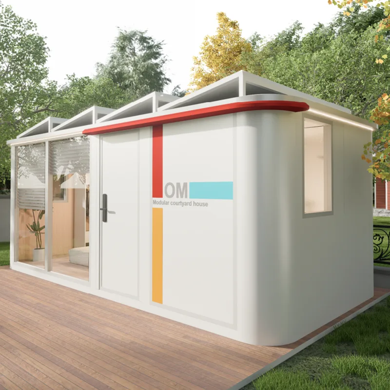 Casa con cortile contenitore